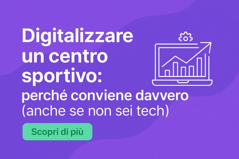 Copertina illustrata: digitalizzare un centro sportivo con BookIt per semplificare gestione, prenotazioni e incassi