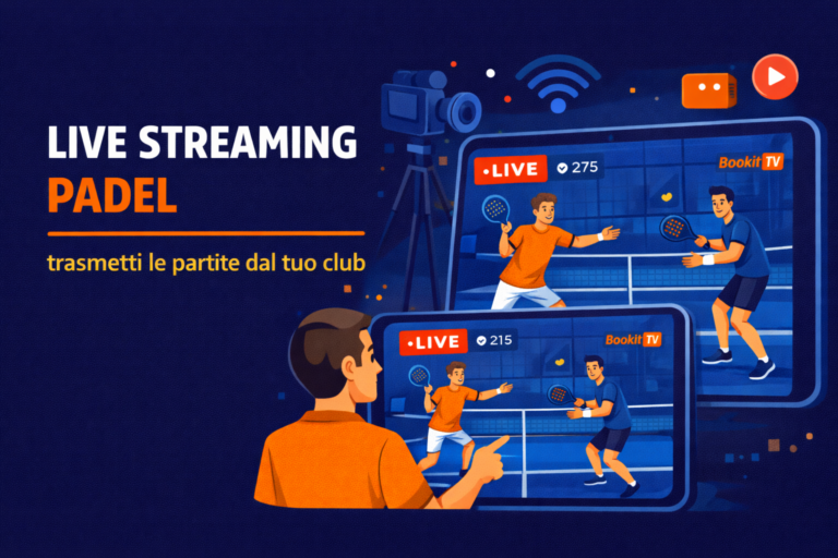 live streaming padel club - come trasmettere le partite 2026
