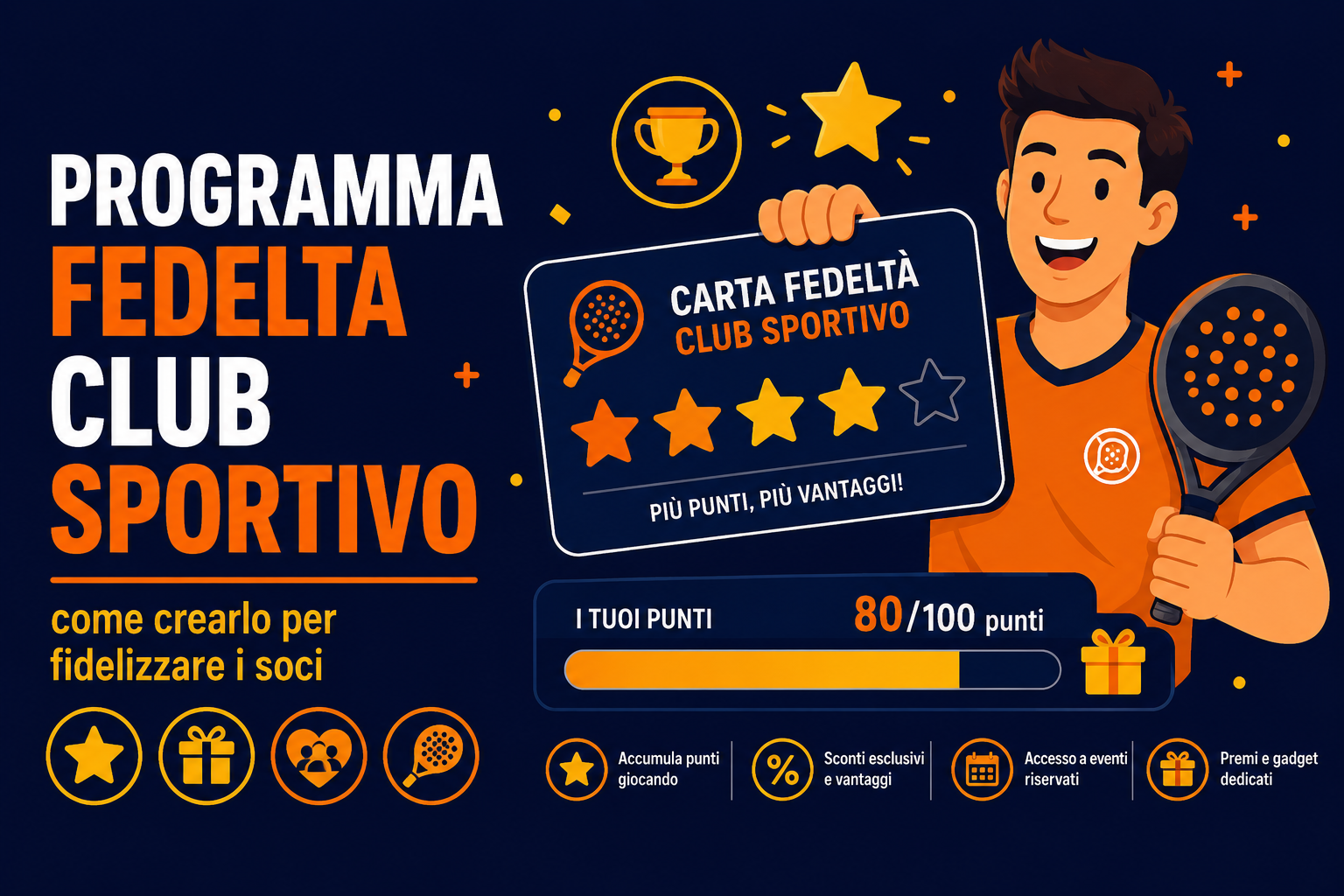 programma fedeltà club sportivo - come crearlo per aumentare la retention