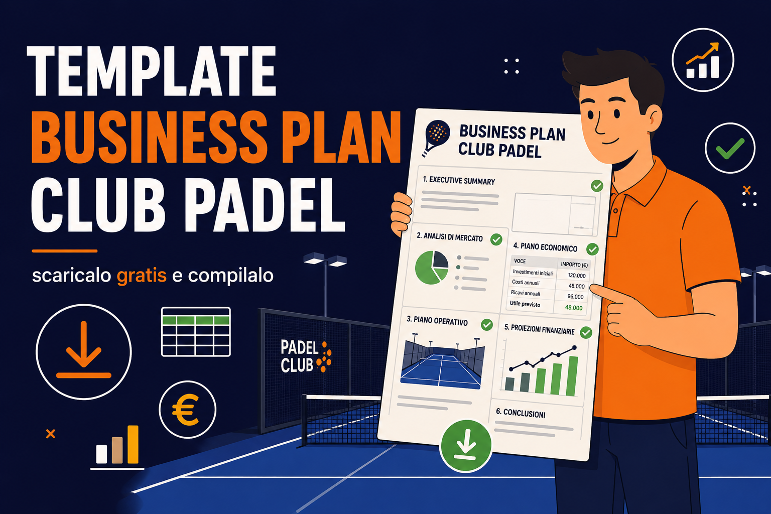 Template business plan club padel da scaricare gratis