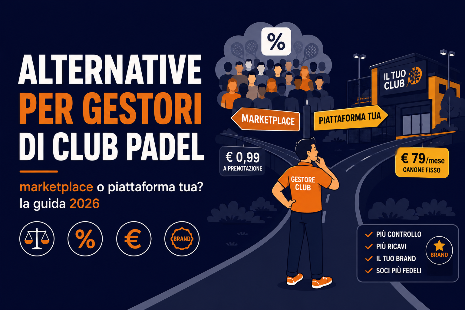 Alternative a Playtomic per gestori di club padel