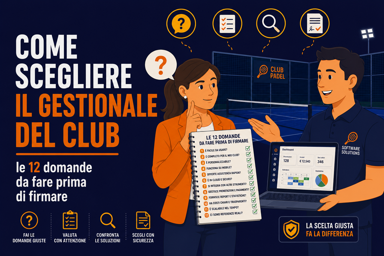Come scegliere il gestionale club sportivo: le domande da fare