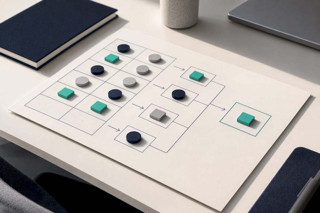 Calendario geometrico con le fasi del torneo
