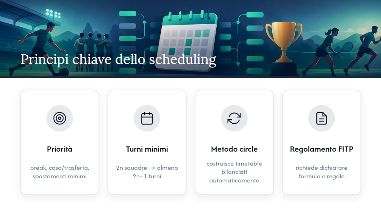 Cosa insegnano regolamenti e letteratura tecnica sullo scheduling — overview diagram